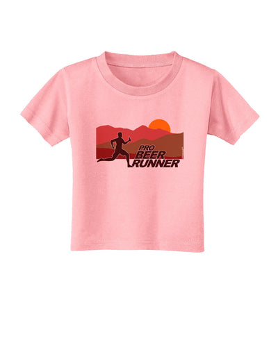 Pro Beer Runner Man Toddler T-Shirt-Toddler T-Shirt-TooLoud-Candy-Pink-2T-Davson Sales