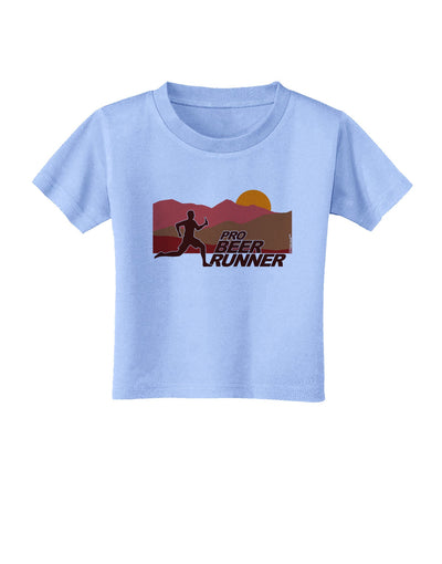 Pro Beer Runner Man Toddler T-Shirt-Toddler T-Shirt-TooLoud-Aquatic-Blue-2T-Davson Sales