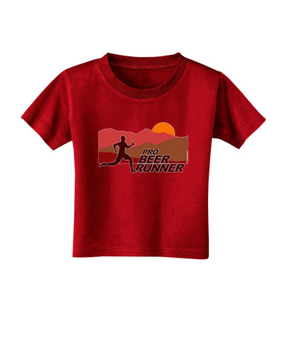 Pro Beer Runner Man Toddler T-Shirt Dark-Toddler T-Shirt-TooLoud-Red-2T-Davson Sales