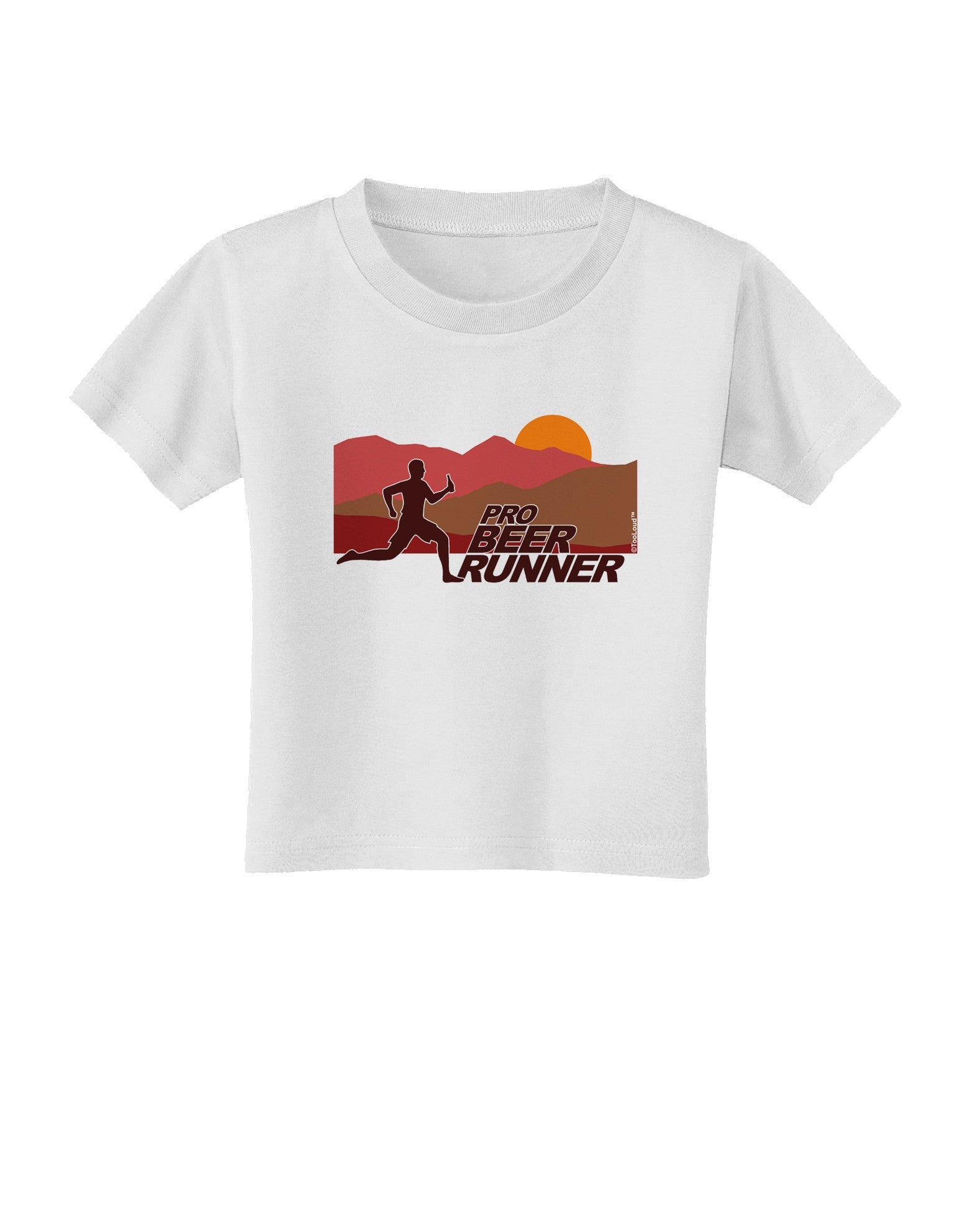 Pro Beer Runner Man Toddler T-Shirt-Toddler T-Shirt-TooLoud-White-2T-Davson Sales