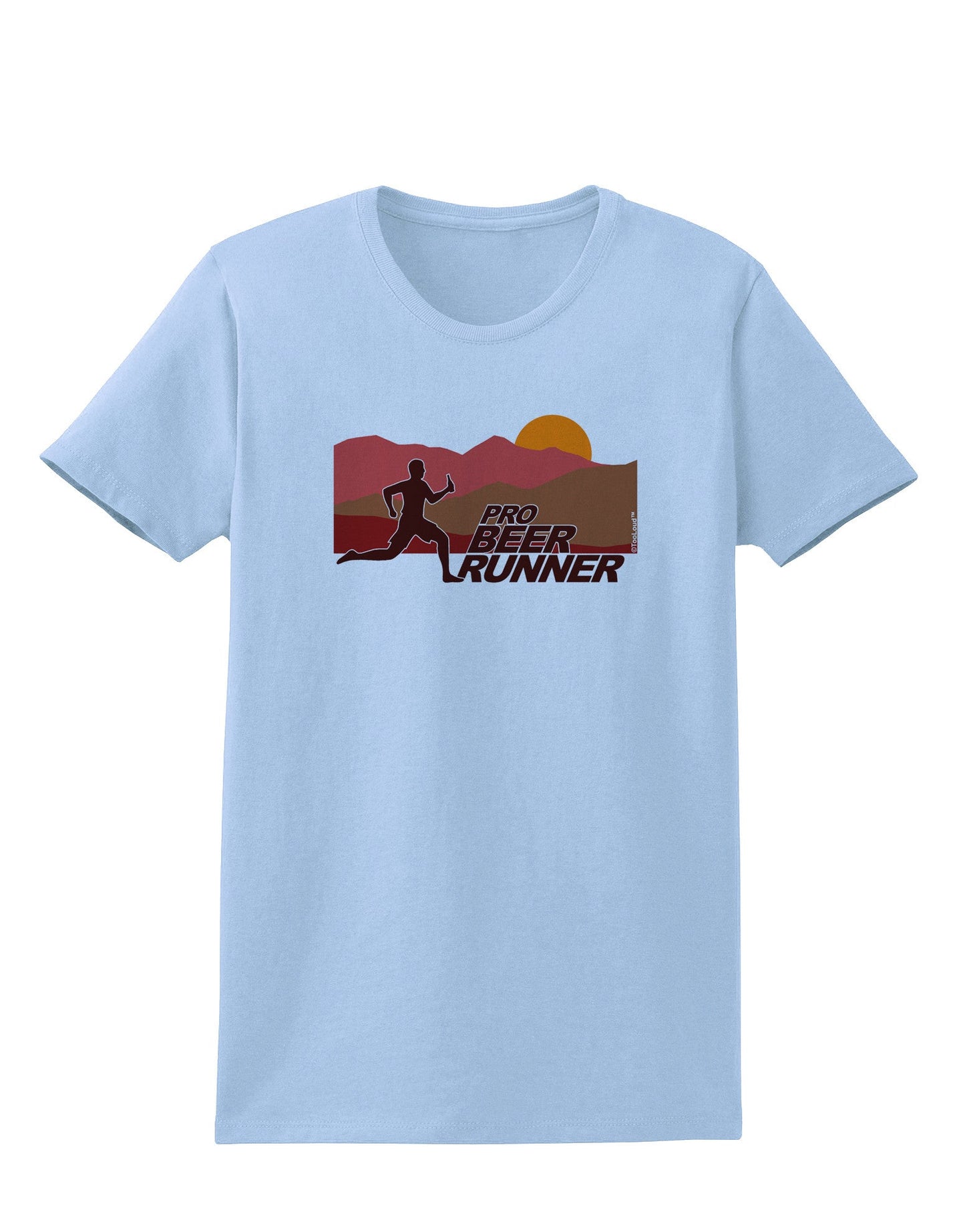 Pro Beer Runner Man Womens T-Shirt-Womens T-Shirt-TooLoud-Light-Blue-X-Small-Davson Sales