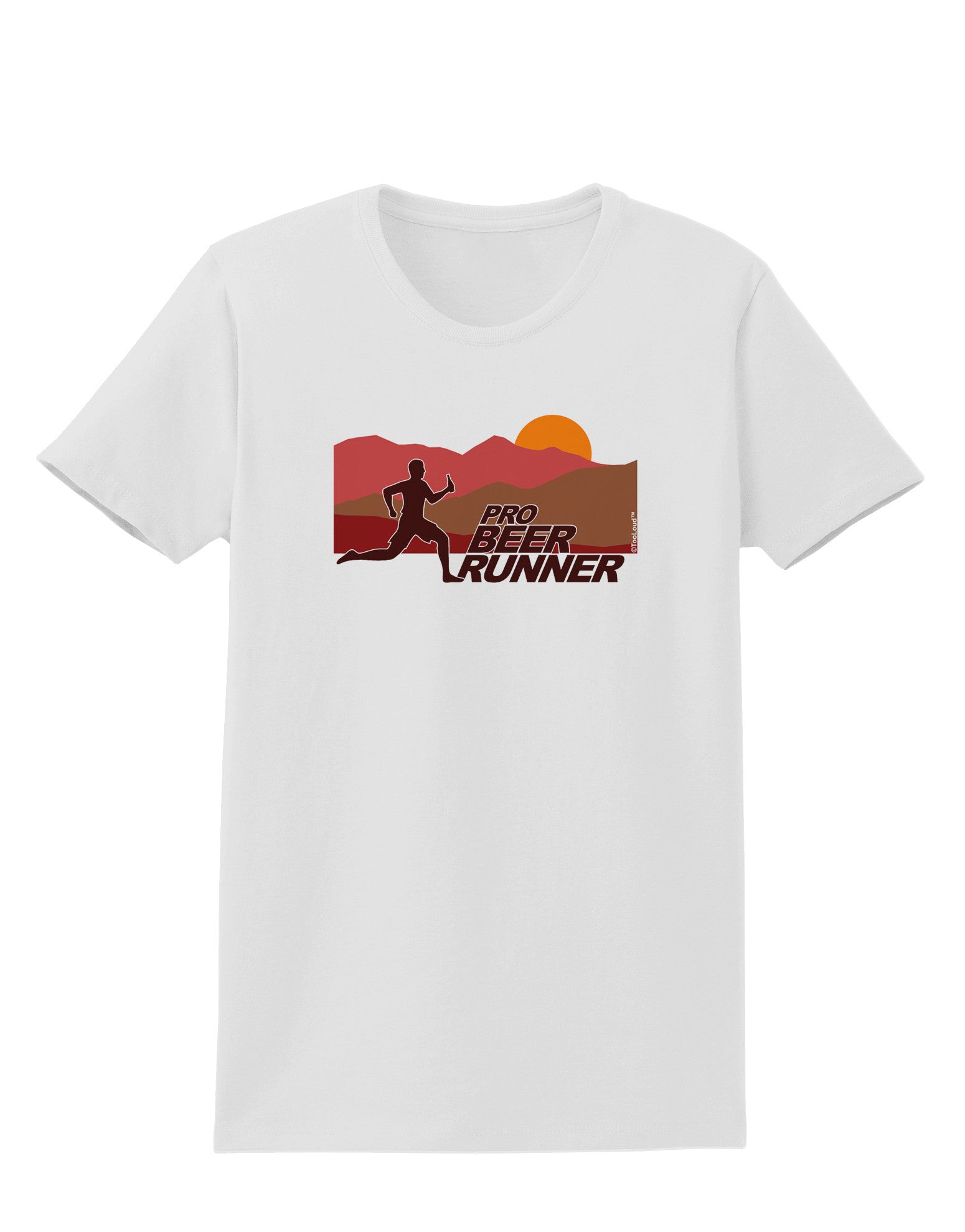 Pro Beer Runner Man Womens T-Shirt-Womens T-Shirt-TooLoud-White-X-Small-Davson Sales