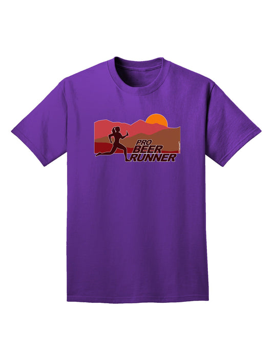 Pro Beer Runner Woman Adult Dark T-Shirt-Mens T-Shirt-TooLoud-Purple-Small-Davson Sales