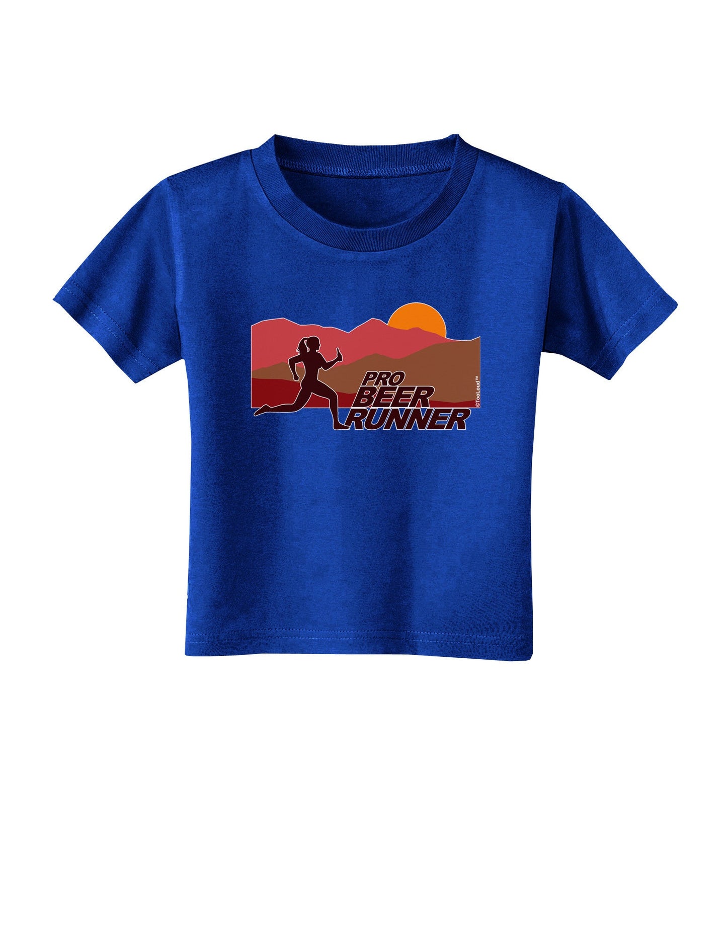 Pro Beer Runner Woman Toddler T-Shirt Dark-Toddler T-Shirt-TooLoud-Royal-Blue-2T-Davson Sales
