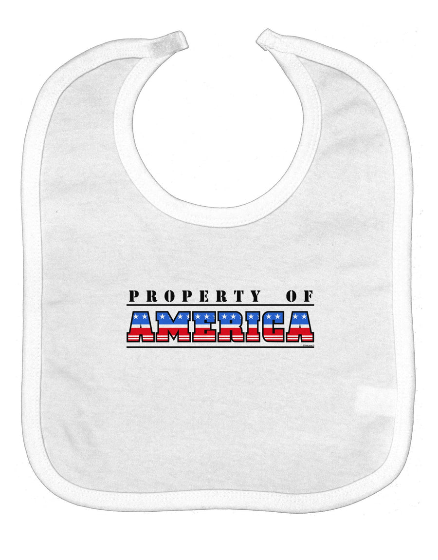 Property of America Baby Bib