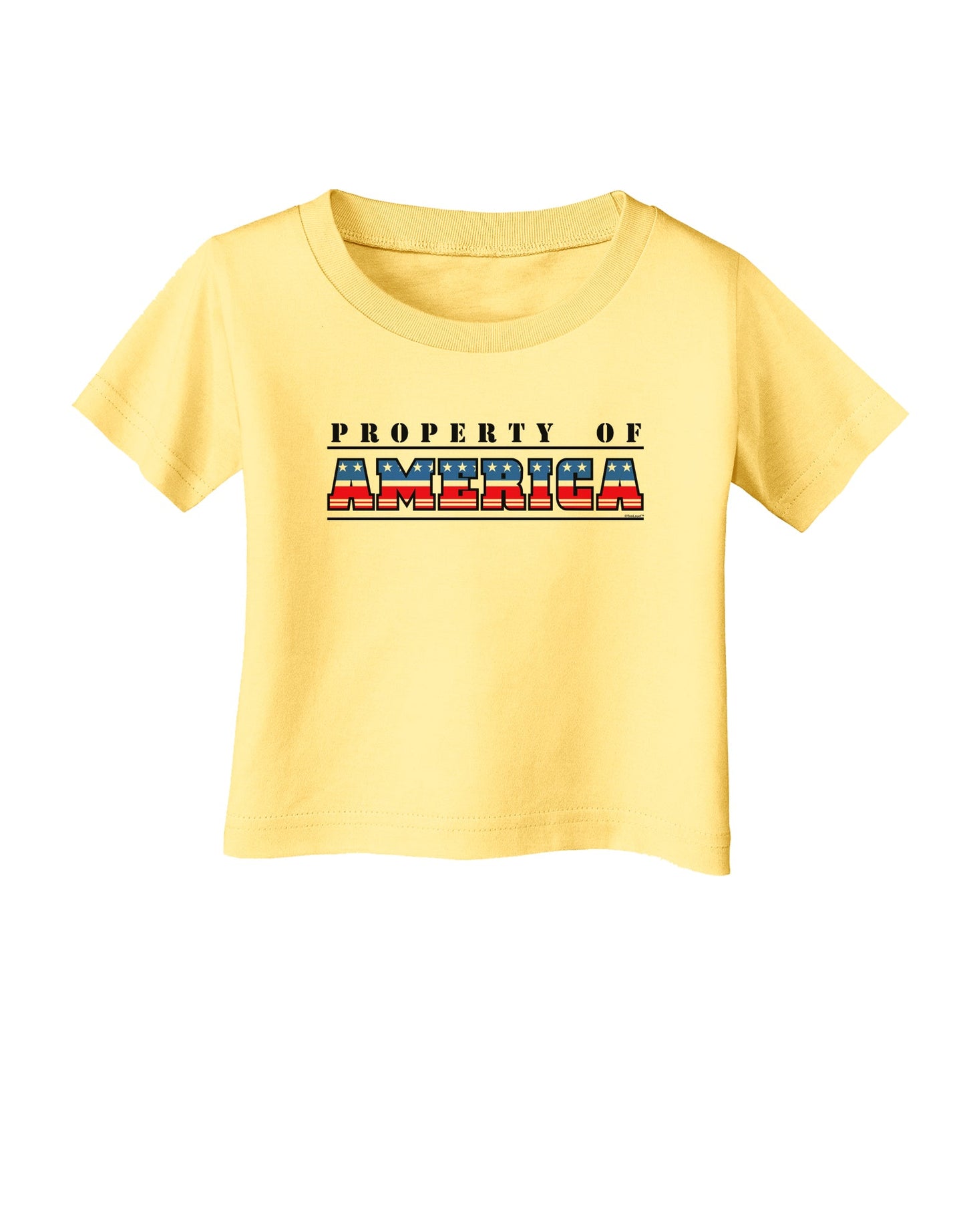 Property of America Infant T-Shirt-Infant T-Shirt-TooLoud-Daffodil-Yellow-06-Months-Davson Sales