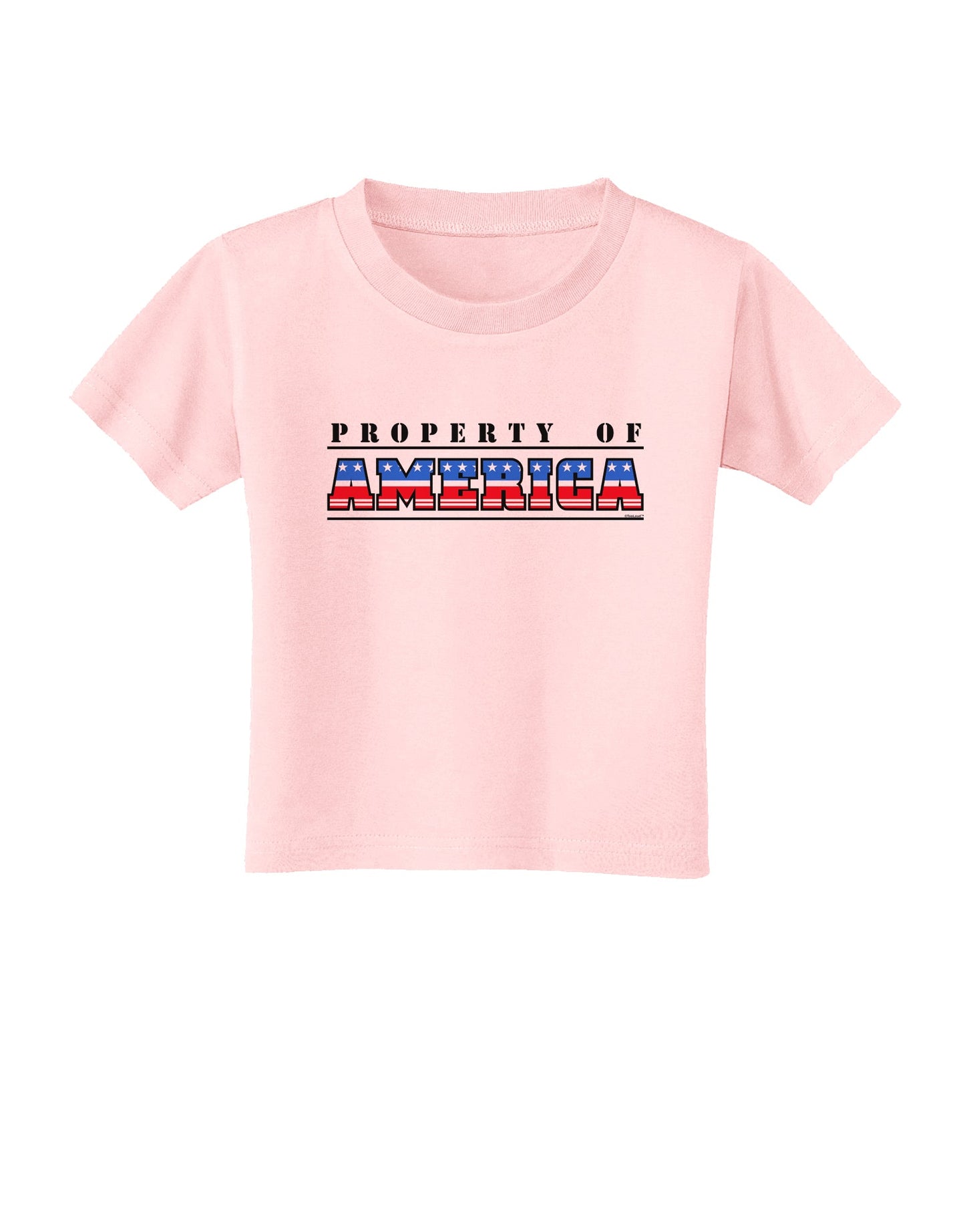 Property of America Toddler T-Shirt-Toddler T-Shirt-TooLoud-Light-Pink-2T-Davson Sales