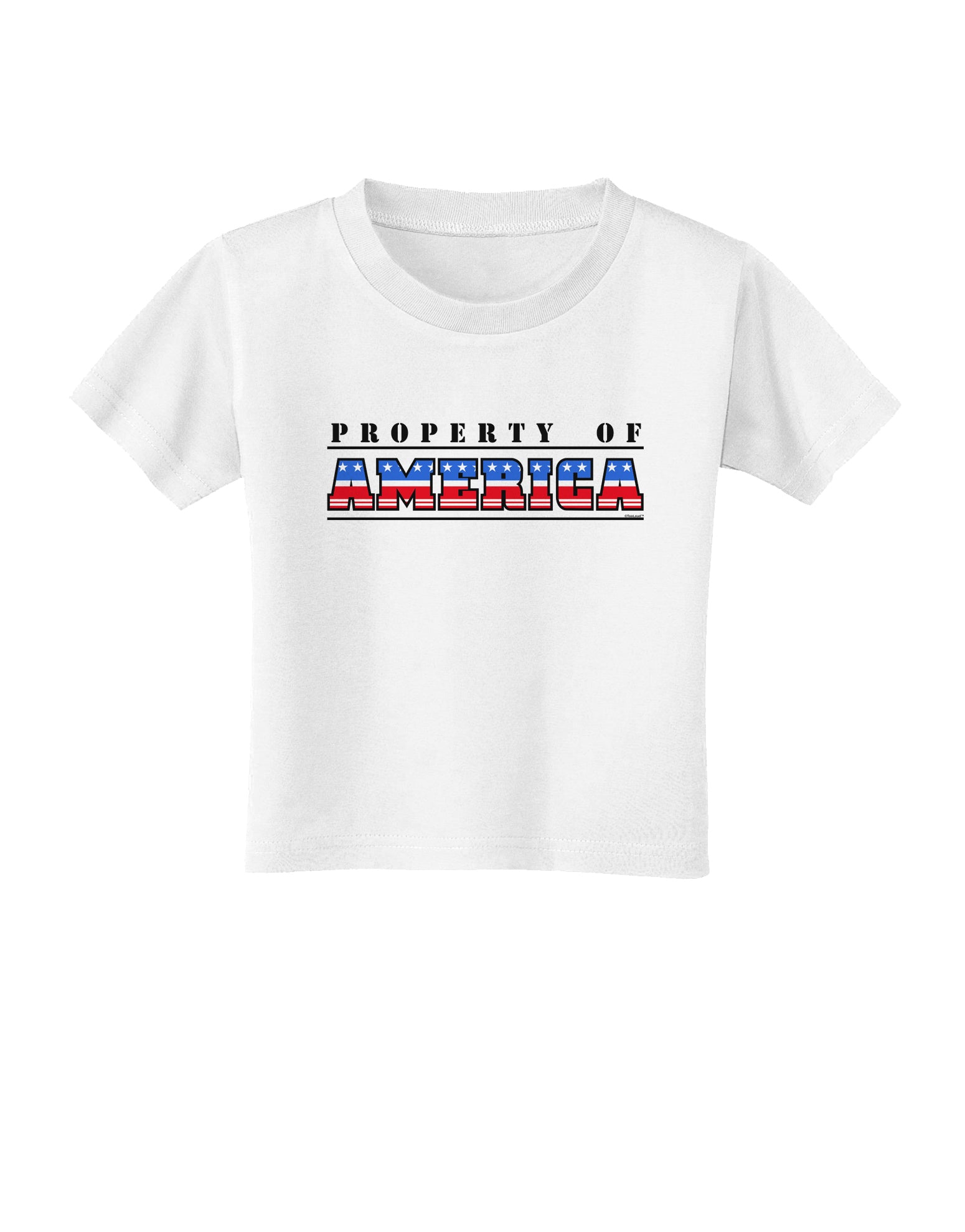 Property of America Toddler T-Shirt-Toddler T-Shirt-TooLoud-White-2T-Davson Sales