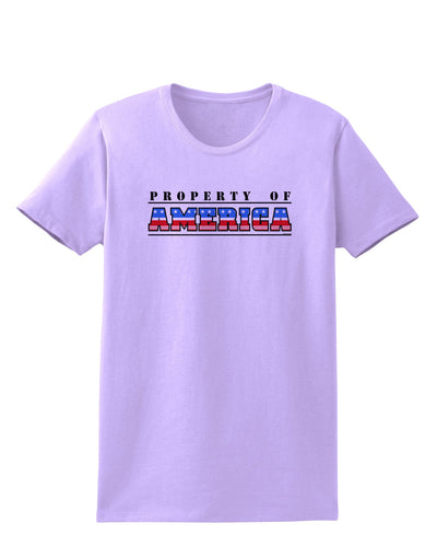 Property of America Womens T-Shirt-Womens T-Shirt-TooLoud-Lavender-X-Small-Davson Sales