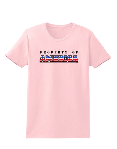 Property of America Womens T-Shirt-Womens T-Shirt-TooLoud-PalePink-X-Small-Davson Sales