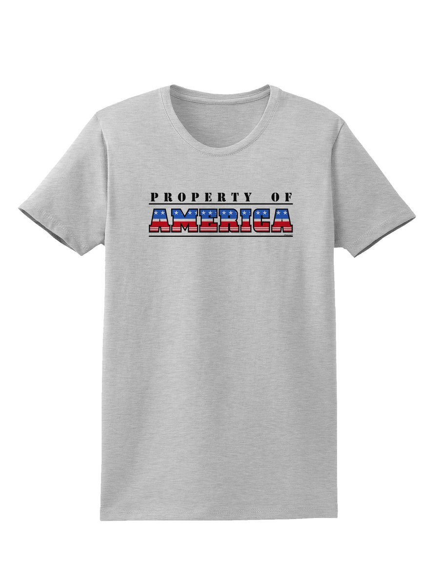 Property of America Womens T-Shirt-Womens T-Shirt-TooLoud-White-X-Small-Davson Sales