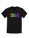 Proud American Rainbow Text Childrens Dark T-Shirt by TooLoud-Childrens T-Shirt-TooLoud-Black-X-Small-Davson Sales