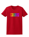 Proud American Rainbow Text Womens Dark T-Shirt by TooLoud-Womens T-Shirt-TooLoud-Red-X-Small-Davson Sales