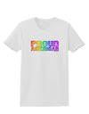 Proud American Rainbow Text Womens T-Shirt by TooLoud-Womens T-Shirt-TooLoud-White-X-Small-Davson Sales