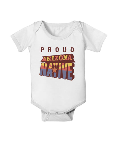 Proud Arizona Native Baby Romper Bodysuit-Baby Romper-TooLoud-White-06-Months-Davson Sales