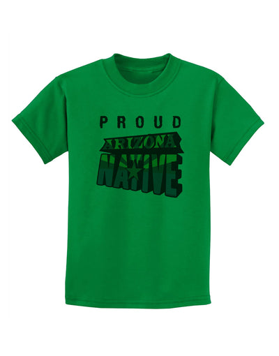 Proud Arizona Native Childrens T-Shirt-Childrens T-Shirt-TooLoud-Kelly-Green-X-Small-Davson Sales