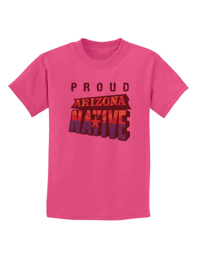 Proud Arizona Native Childrens T-Shirt-Childrens T-Shirt-TooLoud-Sangria-X-Small-Davson Sales