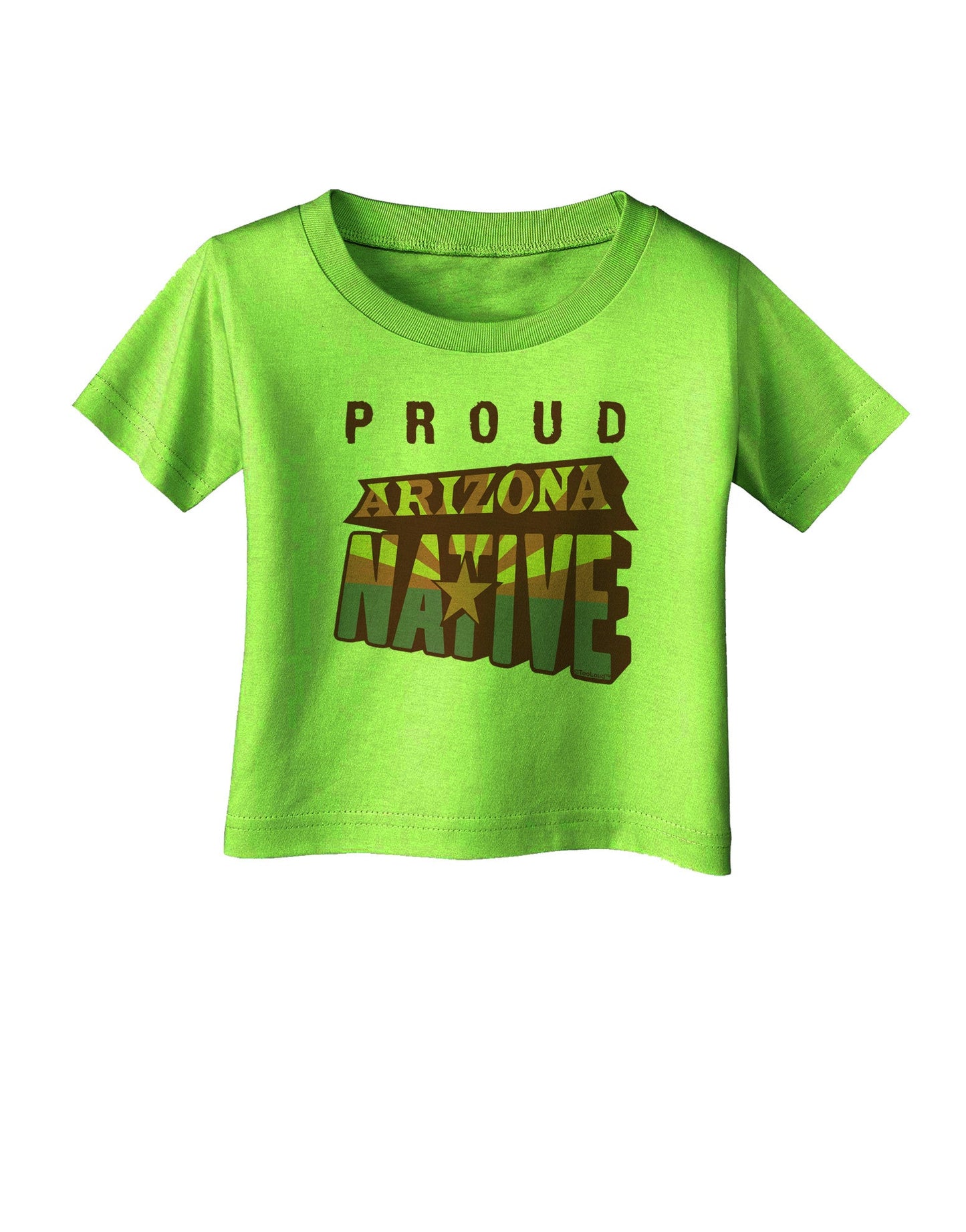 Proud Arizona Native Infant T-Shirt-Infant T-Shirt-TooLoud-Lime-Green-06-Months-Davson Sales