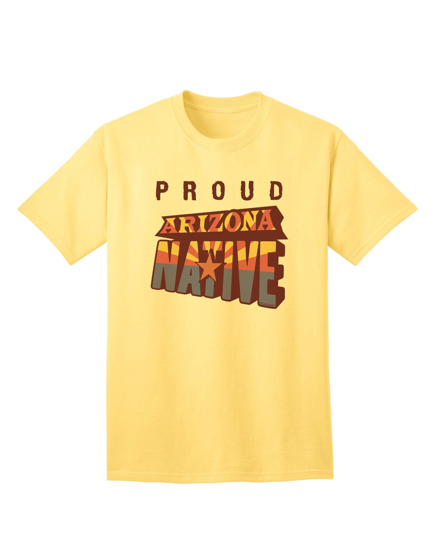 Proud Arizona Native Premium Adult T-Shirt - Exclusively for Arizonians-Mens T-shirts-TooLoud-Yellow-Small-Davson Sales