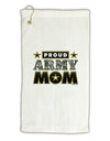 Proud Army Mom Micro Terry Gromet Golf Towel 16 x 25 inch-Golf Towel-TooLoud-White-Davson Sales