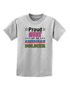 Proud Aunt of an American Soldier Childrens T-Shirt-Childrens T-Shirt-TooLoud-AshGray-X-Small-Davson Sales