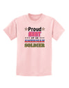 Proud Aunt of an American Soldier Childrens T-Shirt-Childrens T-Shirt-TooLoud-PalePink-X-Small-Davson Sales