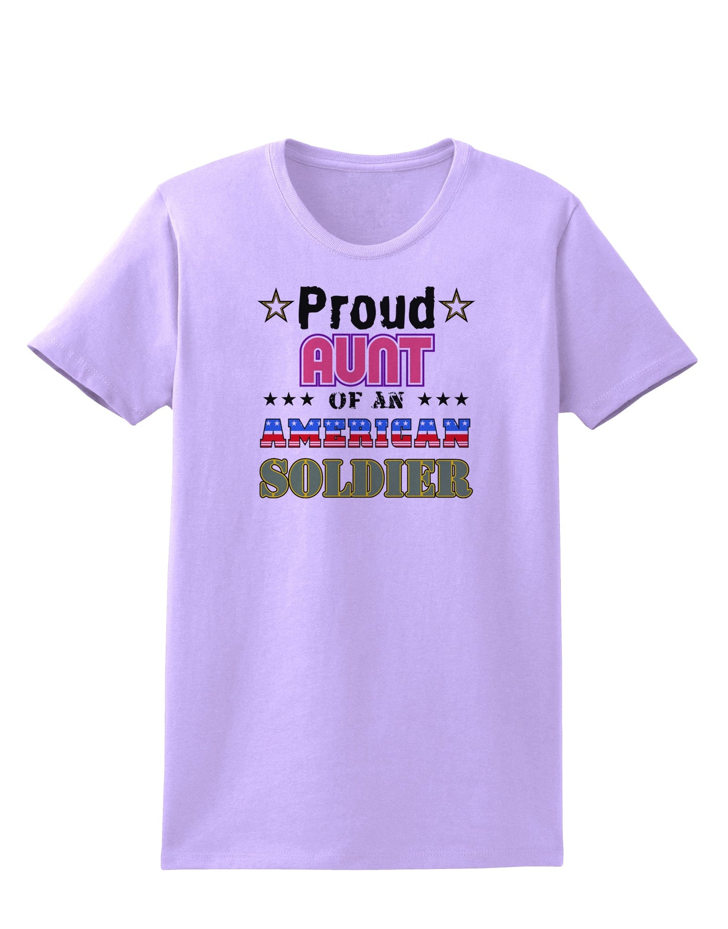 Proud Aunt of an American Soldier Womens T-Shirt-Womens T-Shirt-TooLoud-Lavender-X-Small-Davson Sales