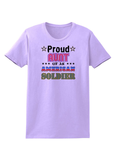 Proud Aunt of an American Soldier Womens T-Shirt-Womens T-Shirt-TooLoud-Lavender-X-Small-Davson Sales