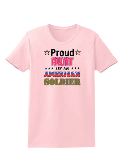 Proud Aunt of an American Soldier Womens T-Shirt-Womens T-Shirt-TooLoud-PalePink-X-Small-Davson Sales