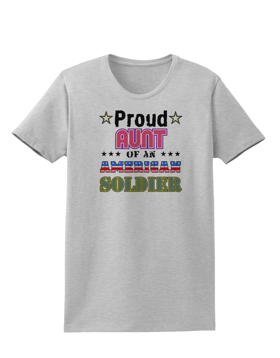 Proud Aunt of an American Soldier Womens T-Shirt-Womens T-Shirt-TooLoud-White-X-Small-Davson Sales