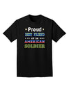 Proud Best Friend of an American Soldier Adult Dark T-Shirt-Mens T-Shirt-TooLoud-Black-Small-Davson Sales