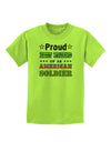 Proud Best Friend of an American Soldier Childrens T-Shirt-Childrens T-Shirt-TooLoud-Lime-Green-X-Small-Davson Sales