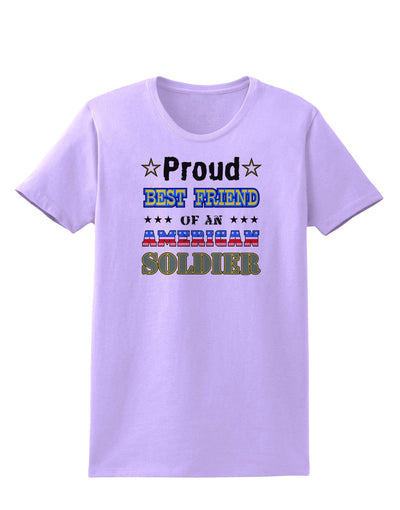 Proud Best Friend of an American Soldier Womens T-Shirt-Womens T-Shirt-TooLoud-Lavender-X-Small-Davson Sales