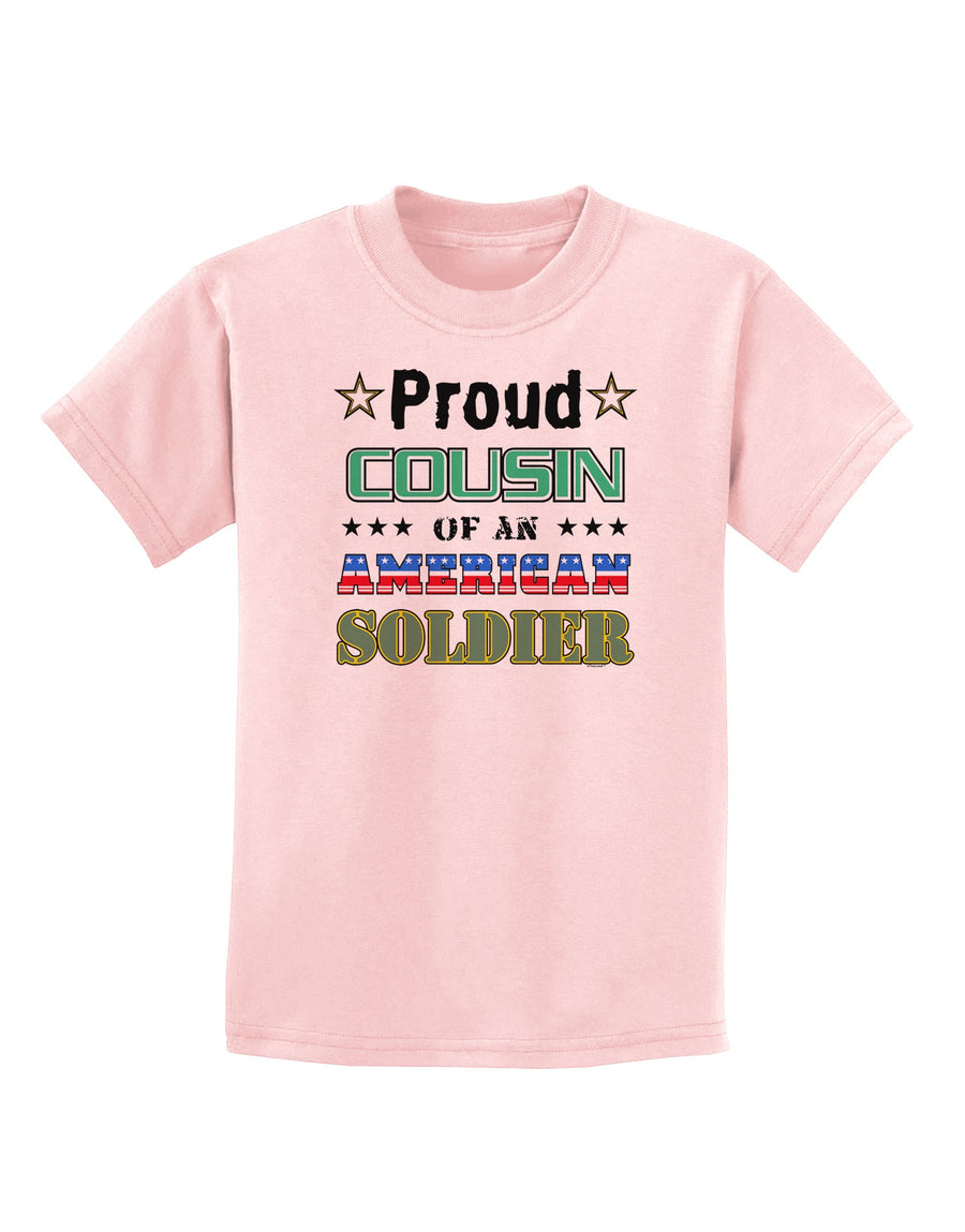 Proud Cousin of an American Soldier Childrens T-Shirt-Childrens T-Shirt-TooLoud-White-X-Small-Davson Sales