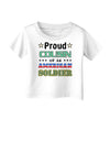 Proud Cousin of an American Soldier Infant T-Shirt-Infant T-Shirt-TooLoud-White-06-Months-Davson Sales