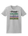 Proud Cousin of an American Soldier Womens T-Shirt-Womens T-Shirt-TooLoud-AshGray-X-Small-Davson Sales