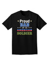 Proud Dad of an American Soldier Adult Dark T-Shirt-Mens T-Shirt-TooLoud-Black-Small-Davson Sales