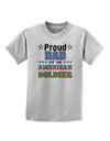 Proud Dad of an American Soldier Childrens T-Shirt-Childrens T-Shirt-TooLoud-AshGray-X-Small-Davson Sales