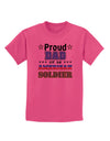 Proud Dad of an American Soldier Childrens T-Shirt-Childrens T-Shirt-TooLoud-Sangria-X-Small-Davson Sales