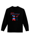 Proud Democrat Checkmark Adult Long Sleeve Dark T-Shirt-TooLoud-Black-Small-Davson Sales