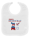 Proud Democrat Checkmark Baby Bib