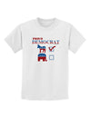 Proud Democrat Checkmark Childrens T-Shirt-Childrens T-Shirt-TooLoud-White-X-Small-Davson Sales