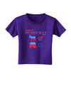 Proud Democrat Checkmark Toddler T-Shirt Dark-Toddler T-Shirt-TooLoud-Purple-2T-Davson Sales