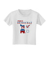 Proud Democrat Checkmark Toddler T-Shirt-Toddler T-Shirt-TooLoud-White-2T-Davson Sales