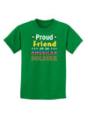 Proud Friend of an American Soldier Childrens Dark T-Shirt-Childrens T-Shirt-TooLoud-Kelly-Green-X-Small-Davson Sales