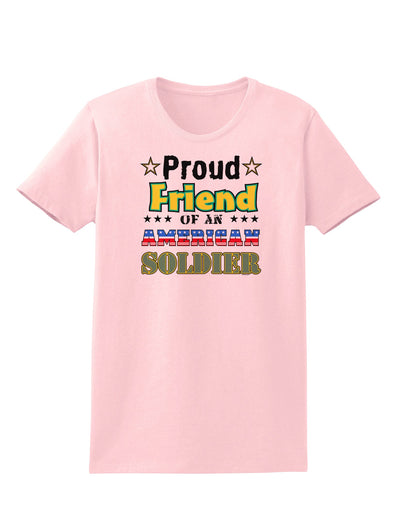 Proud Friend of an American Soldier Womens T-Shirt-Womens T-Shirt-TooLoud-PalePink-X-Small-Davson Sales