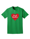 Proud Grandma Heart Adult Dark T-Shirt-Mens T-Shirt-TooLoud-Kelly-Green-Small-Davson Sales