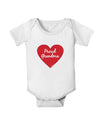 Proud Grandma Heart Baby Romper Bodysuit-Baby Romper-TooLoud-White-06-Months-Davson Sales