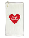 Proud Grandma Heart Micro Terry Gromet Golf Towel 16 x 25 inch by TooLoud-Golf Towel-TooLoud-White-Davson Sales