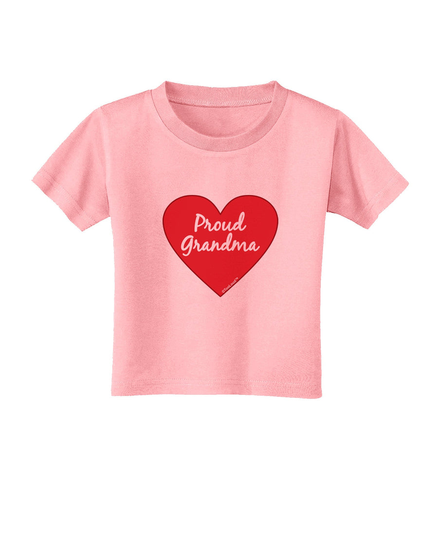 Proud Grandma Heart Toddler T-Shirt-Toddler T-Shirt-TooLoud-White-2T-Davson Sales